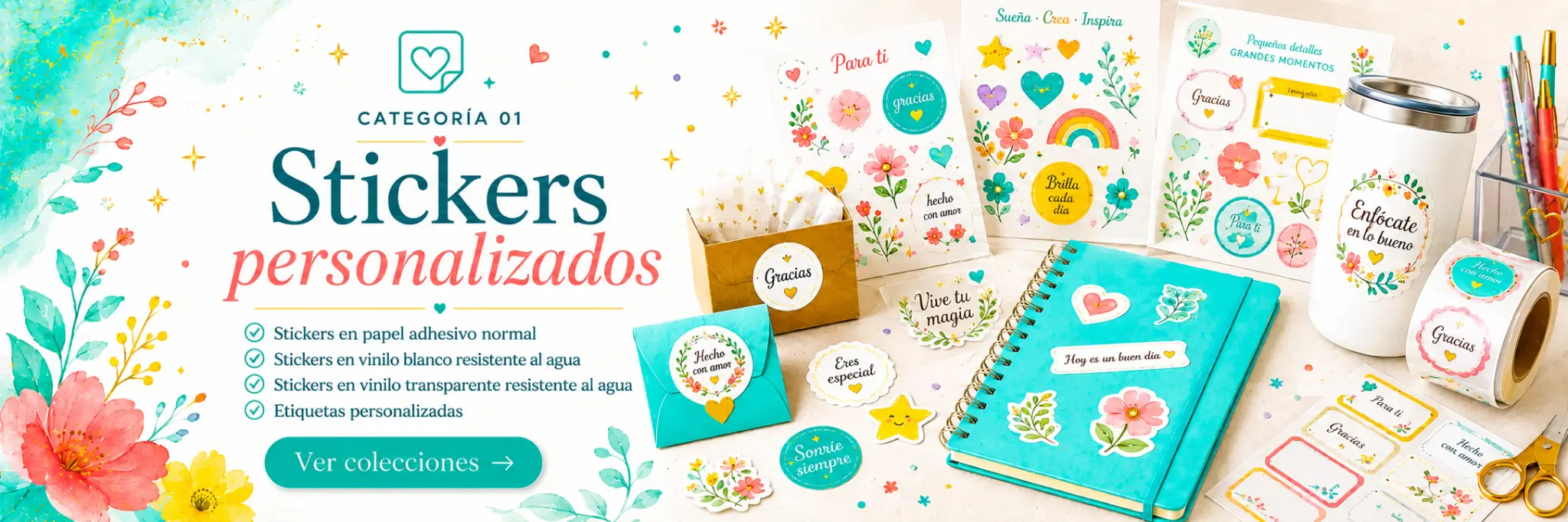 Categoría 01: Stickers personalizados