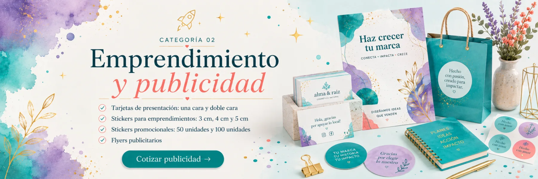 Categoría 02: Emprendimiento y publicidad