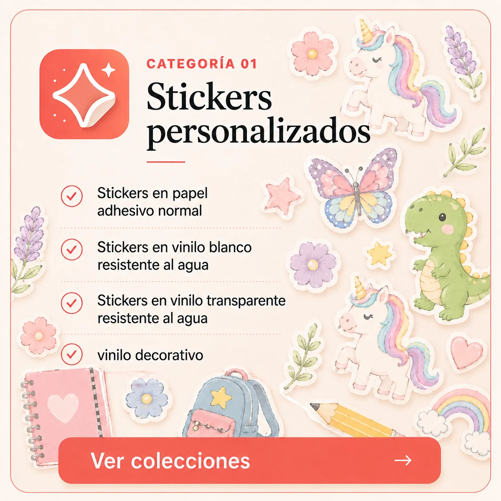Categoría 01: Stickers personalizados