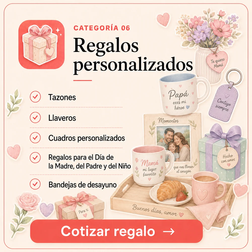 Categoría 06: Regalos personalizados